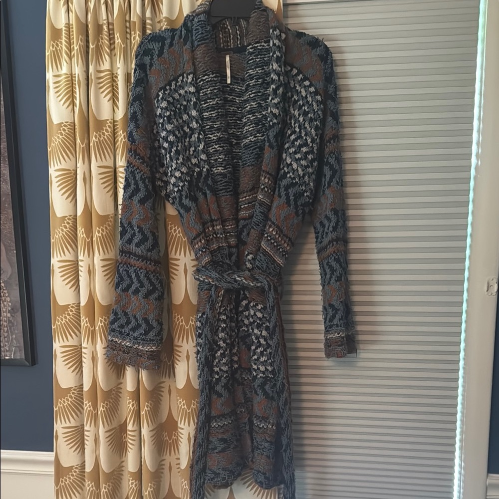Free People Knit Cardigan with Belt